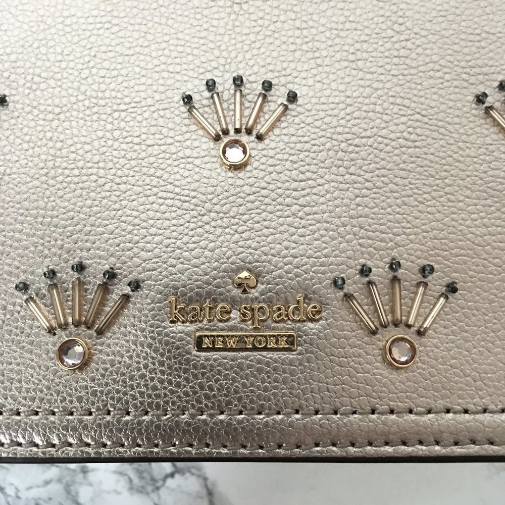 Kate Spade Metallic Embellished Medium Maisie - Picture 9 of 11